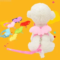 breathable polyester no pull dog harness pink angel love dog collar chest strap puppy accessories cozy chaleco para perro pets a