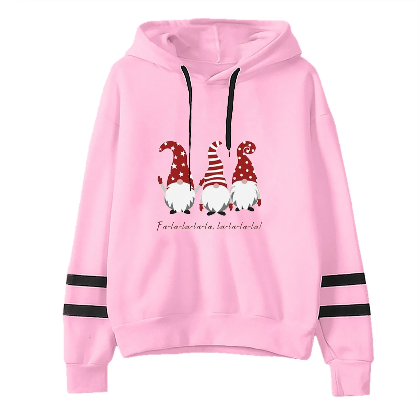 

Женская флисовая куртка с капюшоном, с длинным рукавом и принтом гнома