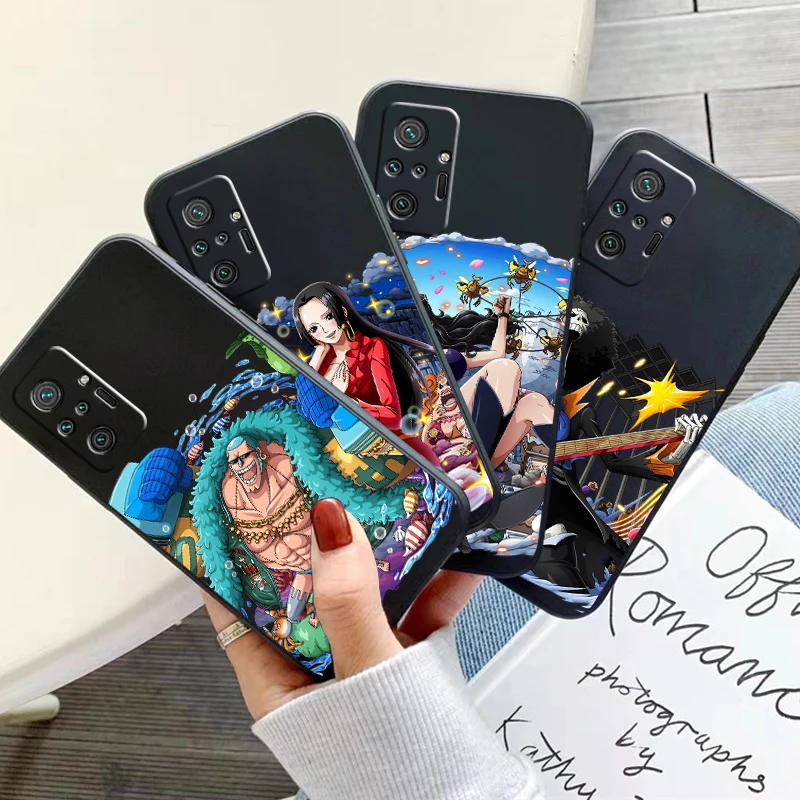 

ONE PIECE Anime Phone Case For Xiaomi Redmi Note 10 10X 10T 10S 9 9T 9A 9C 9S 9 Pro Silicone Cover Liquid Silicon Coque Funda