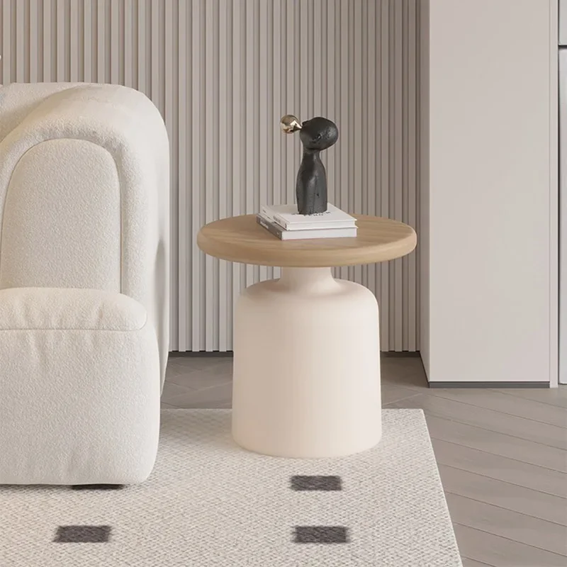 Деревянные милые журнальные столики круглые минималистичные модные современные