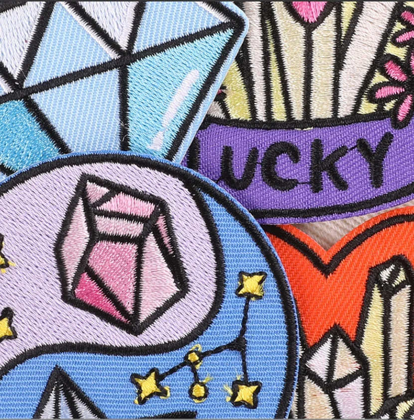 10 шт. нашивки с вышивкой Звезда Луна вышитая одежда шляпа сумка материал для