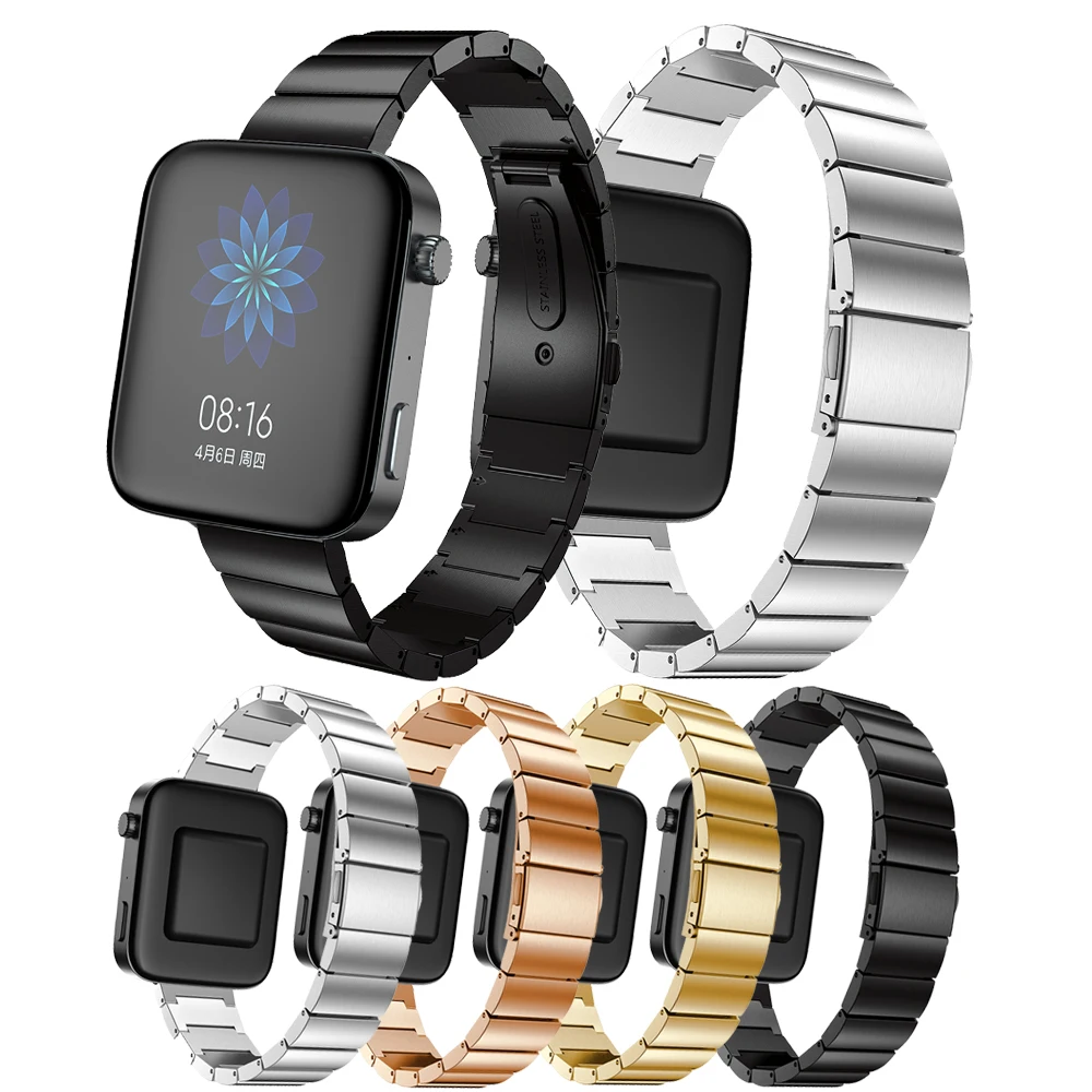 

Металлический ремешок для наручных часов, сменный Браслет из нержавеющей стали для смарт-часов, 18 мм