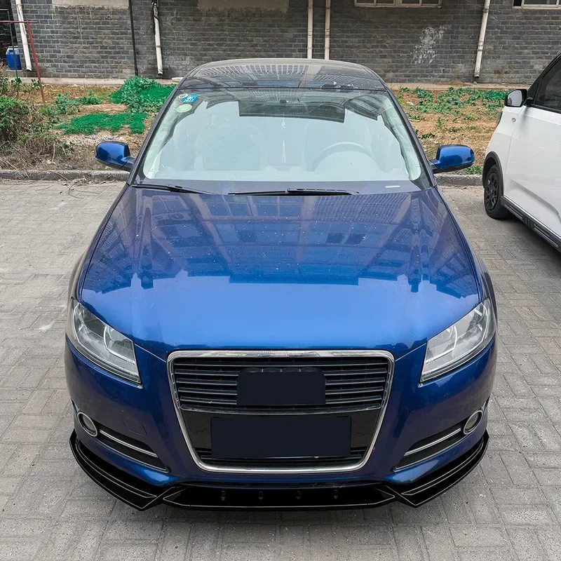 Фото Для Audi A3 8P 2008-2012: Передний бампер, сплиттер, обвес, стандартная версия, тюнинг, модификация №2
