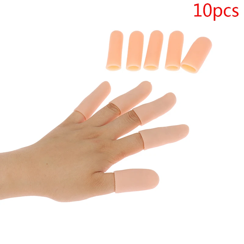 

10Pcs Silicone Gel Tubes Finger Little Toe Protector Corn Blister Pain Relief Sleeve Cover Toe Separators Foot Care Tool