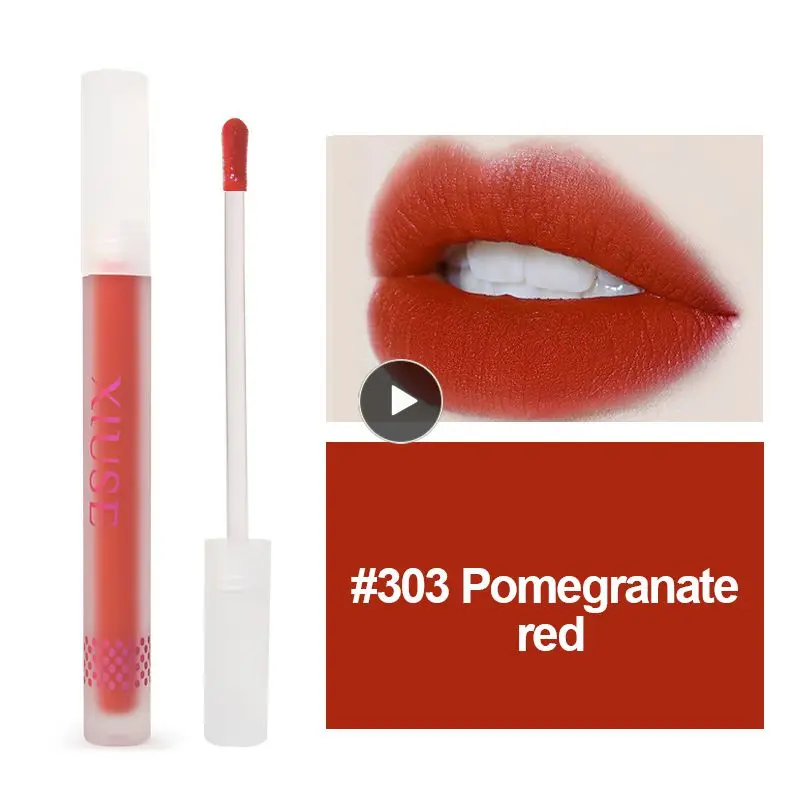 

6 Colors Matte Lipstick Moisturizing Lip Balm Waterproof Long Lasting Lip Tint Easy To Wear Lip Gloss Sexy Red Makeup TSLM1