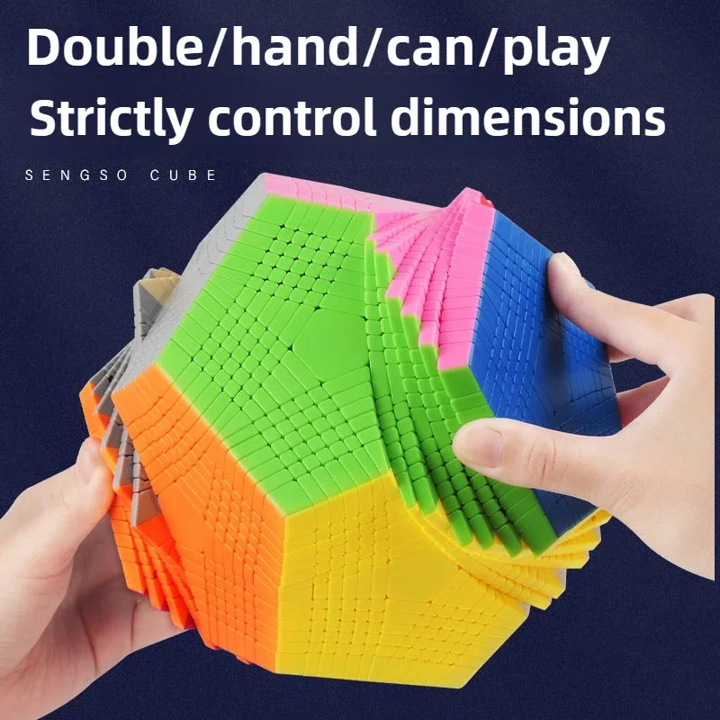 ShengShou 13x13 Megaminx Cube Zettaminx Magic Speed Головоломка без наклеек SengSo Dodecahedron 12-лицевая