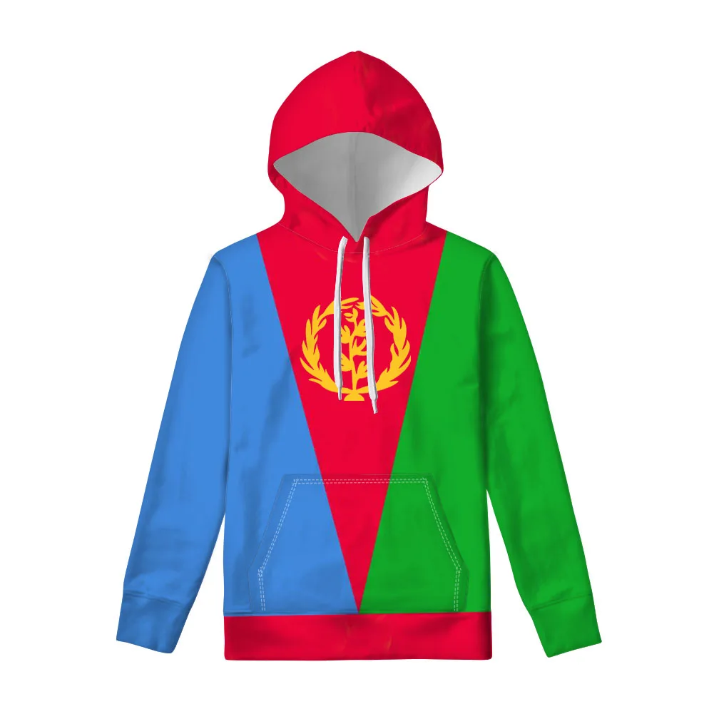 Eritrea Flag pullover Men's hoodies free custom made name number photo sweaters the state of boy clothes