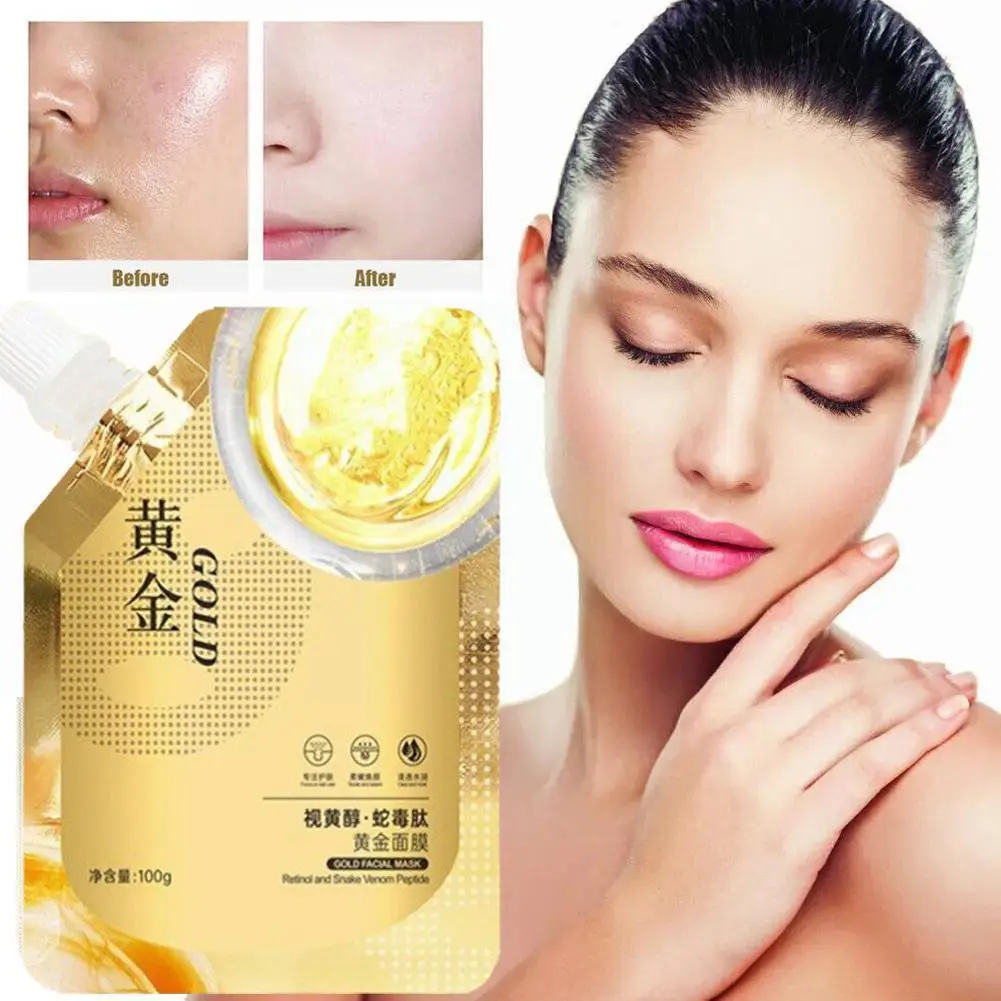 

100G Retinol Gold Peel Off Masque Anti-aging Lifting Firming Oil-Control Sheet Pores Moisturizing Masque Face Shrink Skinca D5Z4