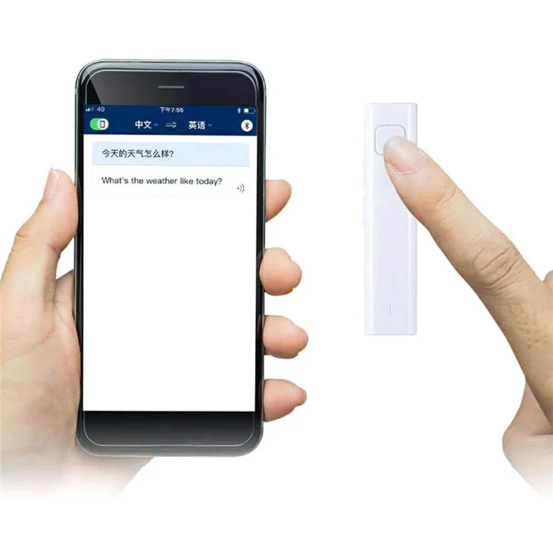 

Portable real-time Bluetooth voice translation headset, TF card support, 26 language Mini translators for business learning Best