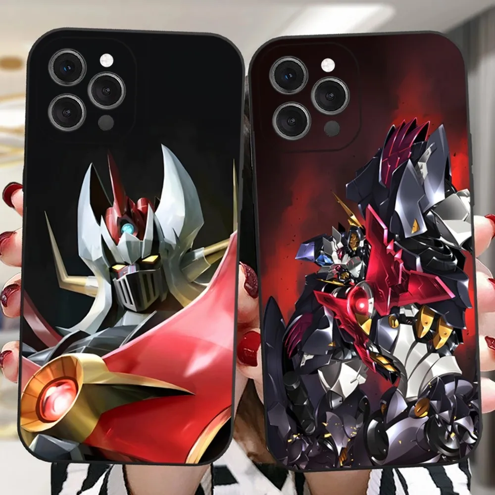 Чехол M-mazinkсбор для телефона робота iPhone 16 15 14 13 12 11 Plus Pro Max XR XS X 7 8 SE мини Силиконовый