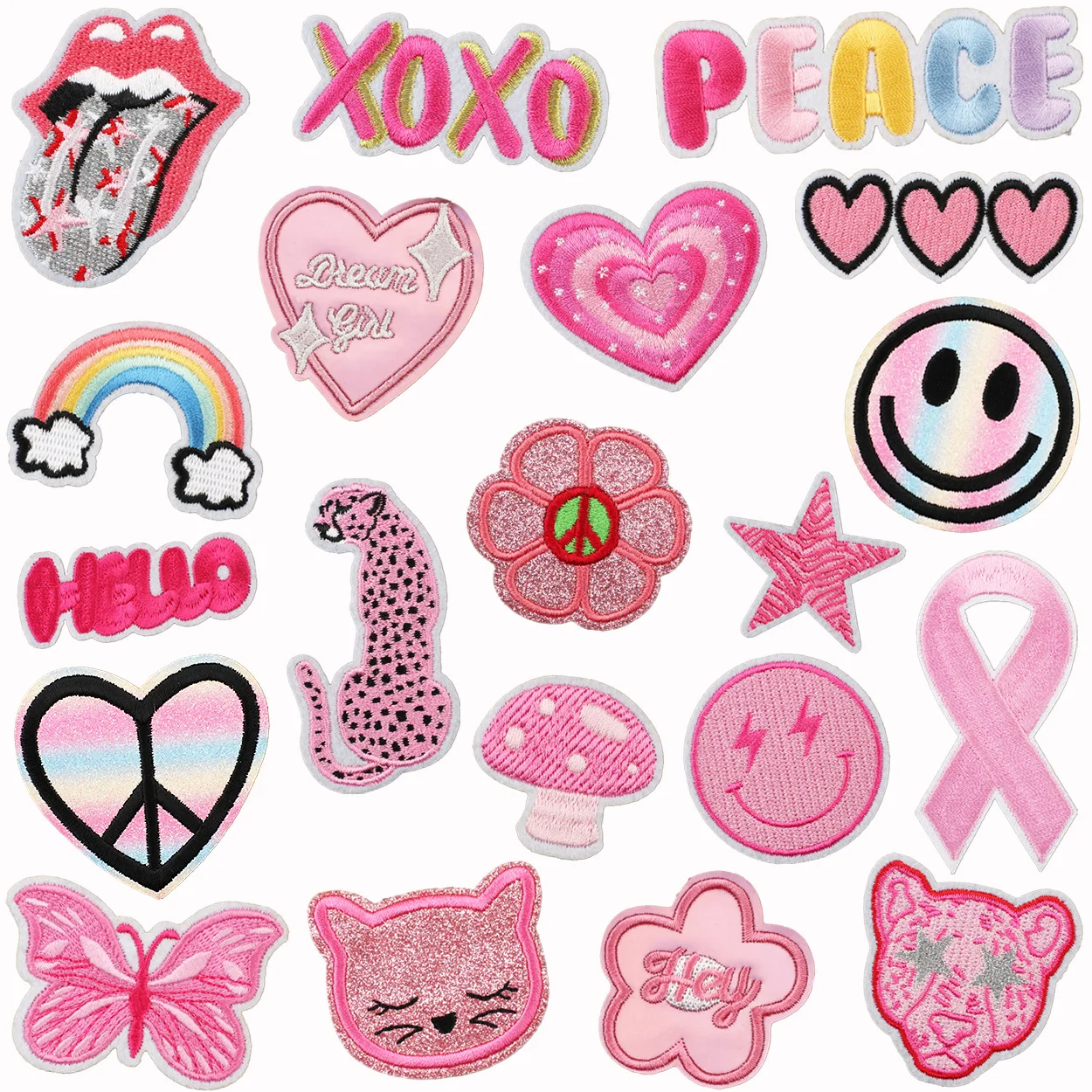 

Cartoon Embroidery Patch English Words Towel Embroidery Sticker DIY Bag Decoration Appliques for Clothing Ironing Transfer Patch