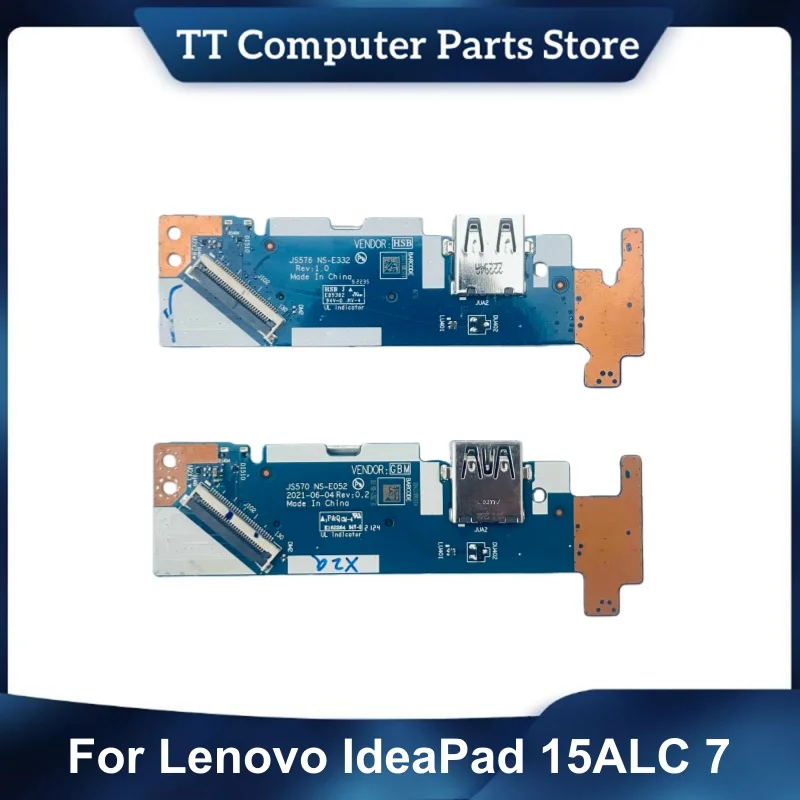 Фото Новая оригинальная плата переключателя USB NS-E542 NS-E332 для Lenovo IdeaPad 15ALC 7, кнопка питания 5C50S25328 NS-E052 NS-E792, высокое качество №1