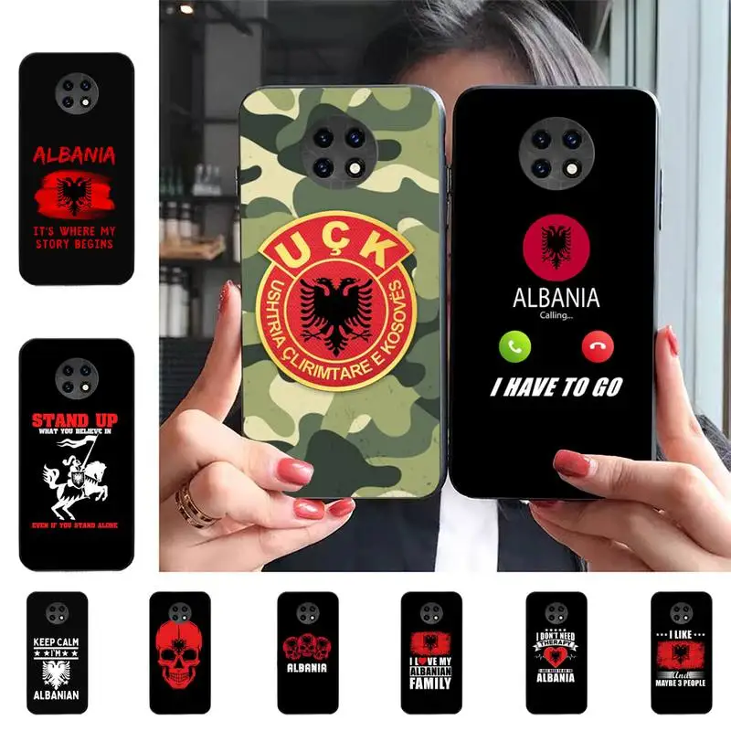 

Albania Albanians National flag Phone Case For Redmi 9 5 S2 K30pro Silicone Fundas for Redmi 8 7 7A note 5 5A Capa