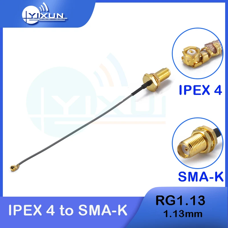 

Перегородка SMA с гнездовым разъемом на IPX IPEX U.FL MHF4 RF перемычка с отрезом для PCI Wi-Fi карты беспроводной маршрутизатор 1,13 мм Rocheuk