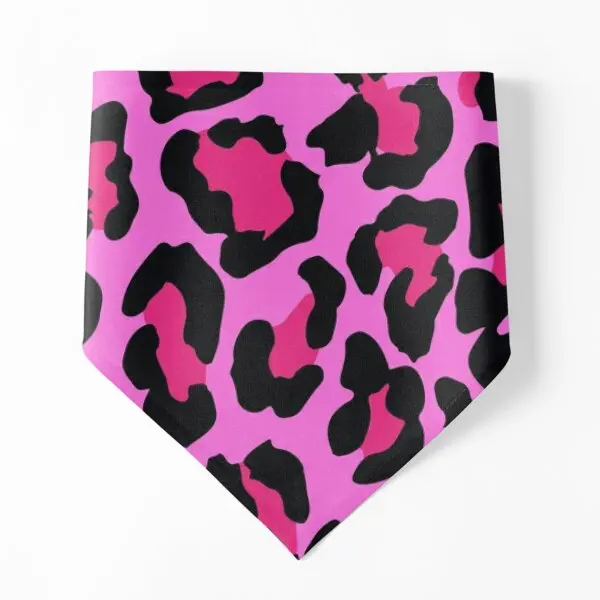 

Ярко-розовые банданы для собак с леопардовым принтом шейный платок шарф-ошейник полотенце для домашних животных Костюм для праздника вечеринки кошки рождественские аксессуары