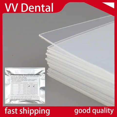 VV DENTAL Ортодонтический пластиковый лист для вакуумного формования 0,8/1,0/1,5/2,0 мм