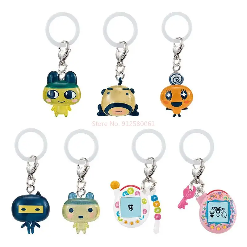 Фото Коллекционный брелок-подвеска Bandai Tamagotchi Gashapon Character Charms Series 03: Маметчи, Меметчи, Кучипатчи (держатель для зонта) №4