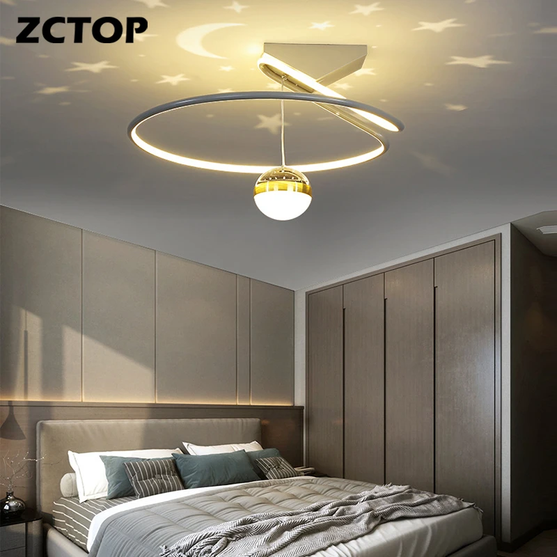 

Modern Led Ceiling Lamps Home Lighting For Living Room Bedroom Kitchen Study Indoor Lights Gold Gray Chandeliers Fixtures AC220V