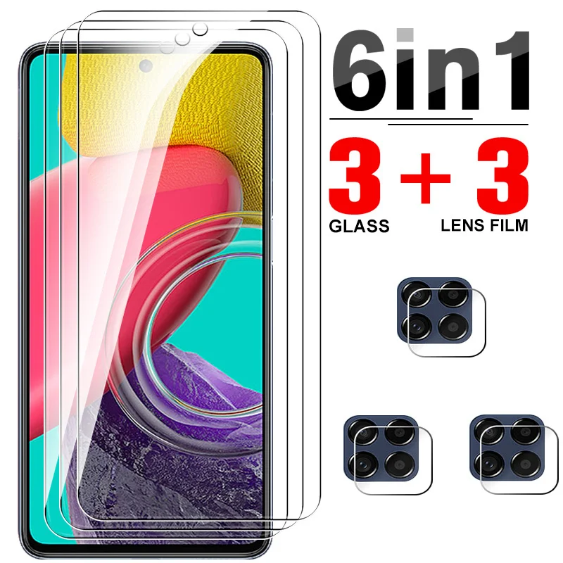 

6in1 Tempered Glass Sumsung M53 Screen Protectors For Samsung Galaxy M53 M 53 53M 5G Camera Lens Protective Glass Film 6.7inch