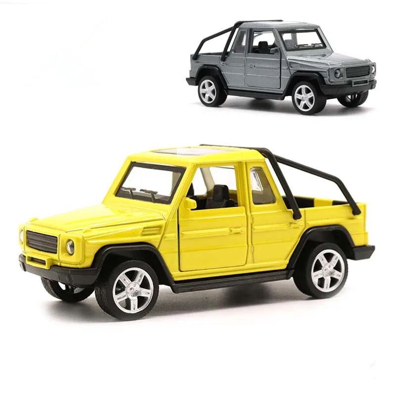 1:32 Alloy Pull Back Off-Road Pickup Truck Model,Double Door Car Toys,Children's Gifts,Hot Selling Wholesale