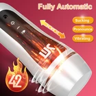 Автоматическая чашка для мужской мастурбации насос для пениса Вибратор 10-скоростной мастурбатор настоящая вагинальная киска взрослые секс-игрушки для мужчин 18