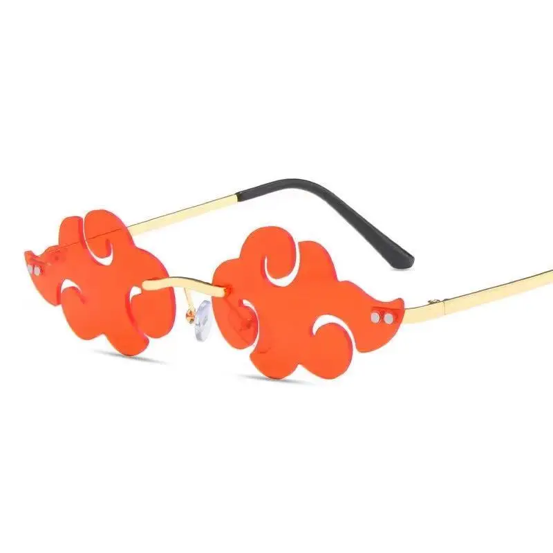 2022 hot sales cloud rimless sunglasses women men brand designer sun glasses vintage fashion funny shades retro eyewear uv400 free global shipping