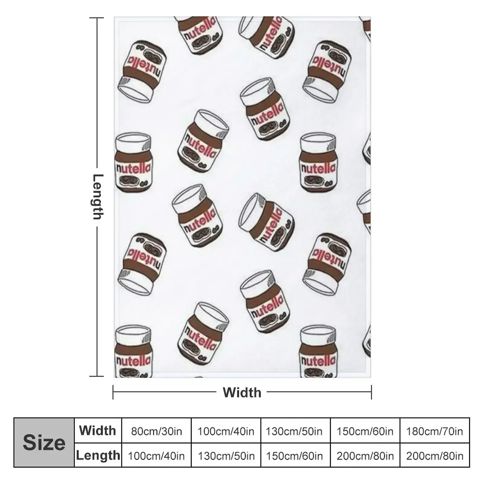 Набор рисунков Nutella пледы для декоративных одеял дивана-кровати