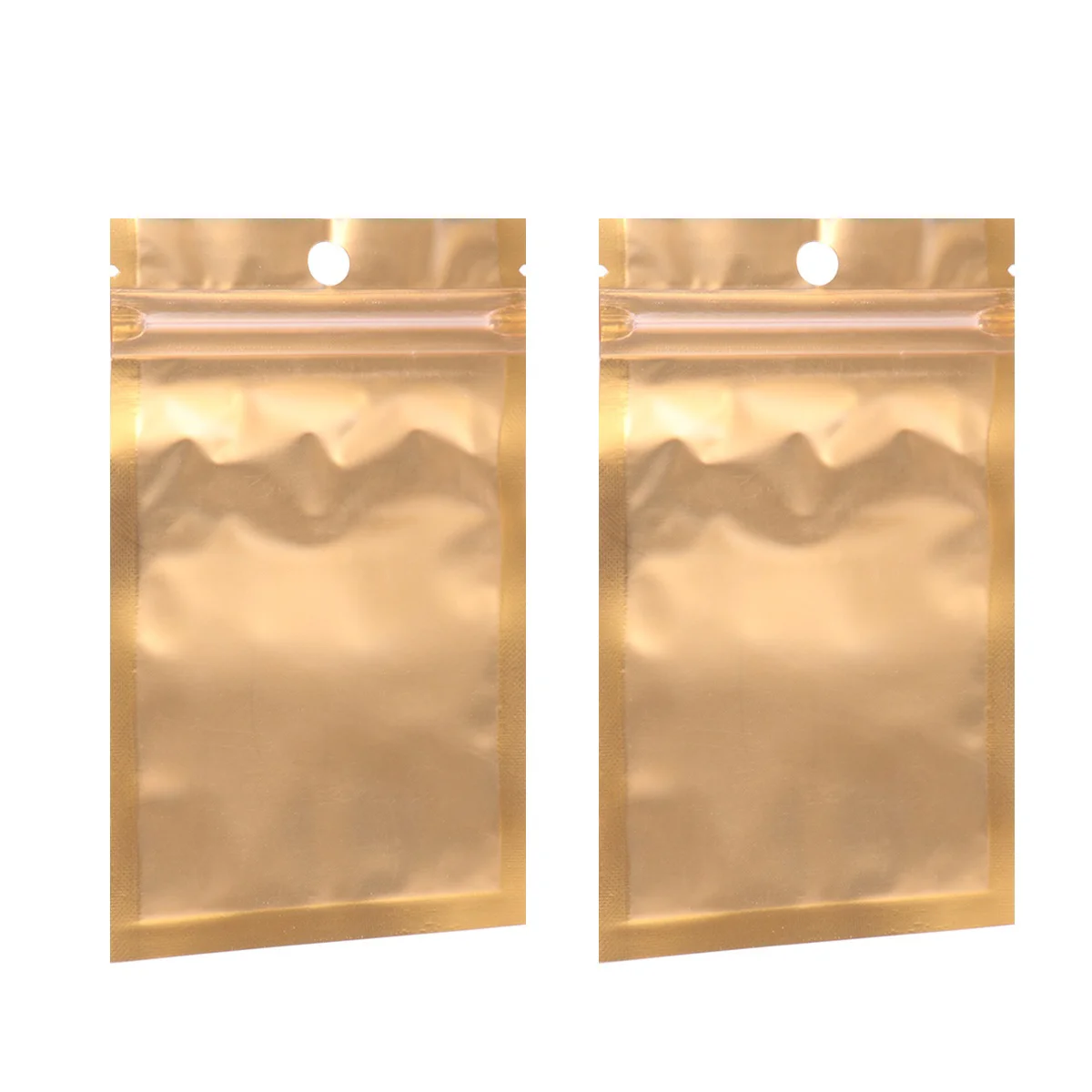 100 шт. закрывающаяся матовая сумка из алюминиевой фольги плоская молния