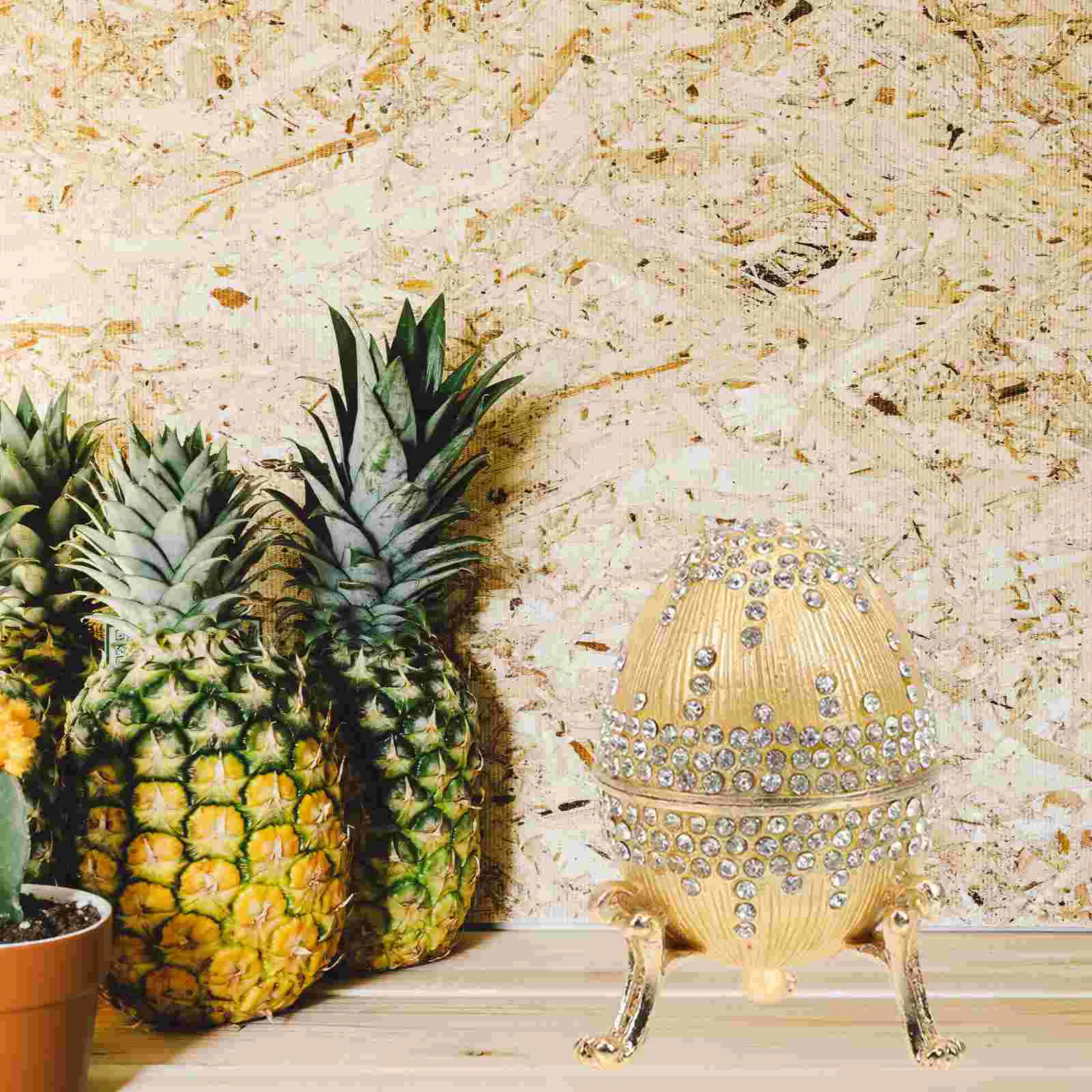 Egg Box Jewelry Trinket Container Enameled Faberge Organizer Vintage Ornament Easter Gift Enamel Collection Holder Shape Day