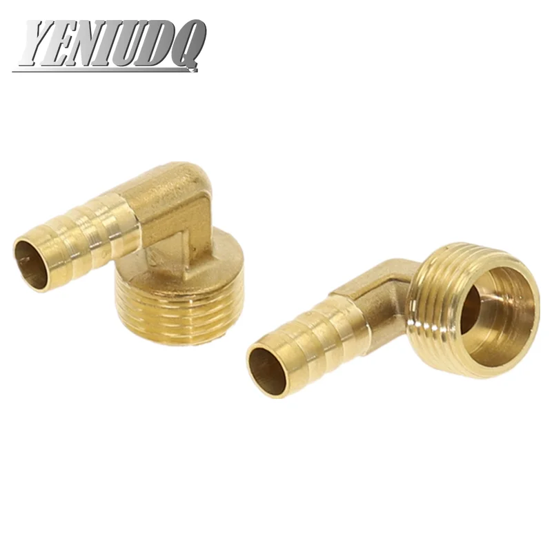 

Hose Barb OD 6-19mm 90 Degree Male Thread 1/8" 1/4" 3/8" 1/2"BSP Elbow Brass Barbed Fitting Coupler Connector Adapter Copper