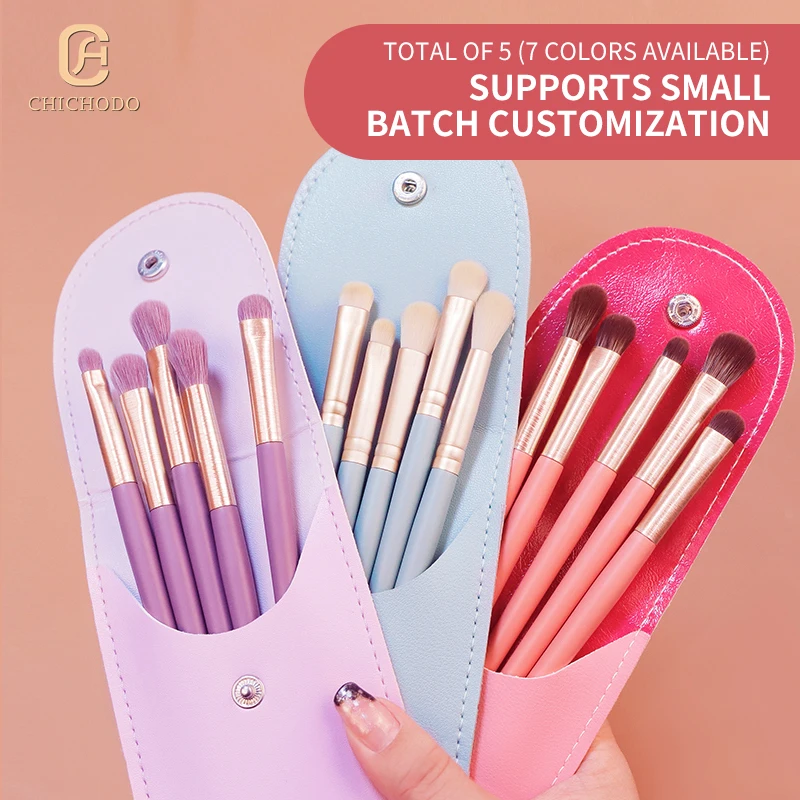 

CHICHODO 5 Pcs Makeup Brushes Set & Kits Synthetic Fiber Eye Shadow Blending Short Shader Brushes For Makeup