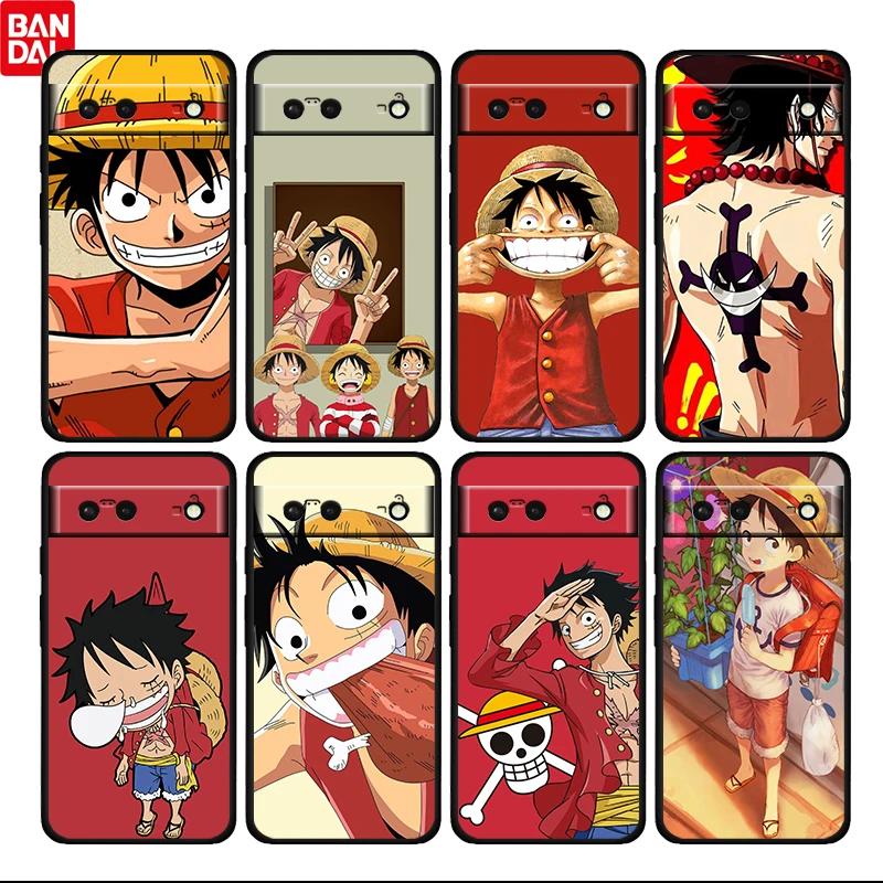 

Anime One Piece Luffy Shockproof For Google Pixel 6 6a 6Pro 5 5a 4a XL 5G Black Soft Phone Case Silicone Cover Fundas Coque Capa