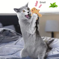 christmas gingerbread man pet toy mint toy clean mouth cat and dog toy catton plush dog toy dog toys for small dogs