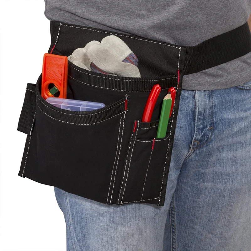 High-Capacity Tool Belt Pouch Work Apron Electrician Tools Bag Waist Pouch Belt Storage Holder Organizer