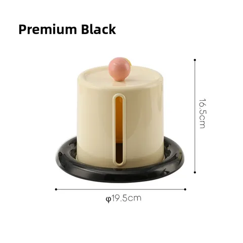 Creamy Style Tissue Box Holder Creative Roll Paper Dispenser for Living Room Coffee Table Desktop Bathroom Storage Organizer