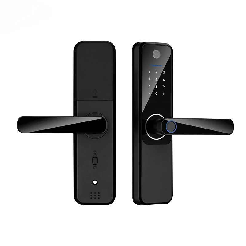 QLEUNG S802 Водонепроницаемая камера IP65 Глазок Ручка Замок Умный дверной замок