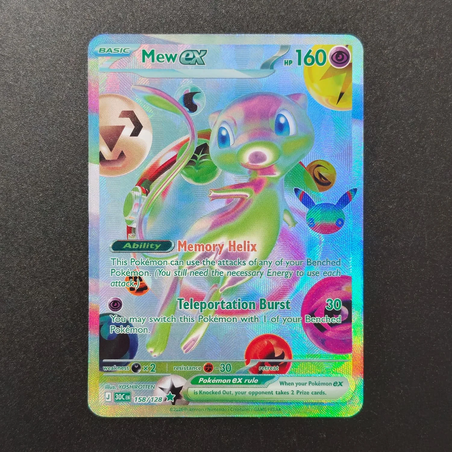 Фото Набор коллекционных карт для игры DIY Proxy Pokemon: Английская версия, 30-летие, Мью, Мютео, Амбреон, Сильвеон, Эспеон, Ликанрок, Гренинжа №5