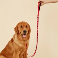 service dog leash emotional support animal dog lead with neoprene handle embroidery letter reflective dog lead