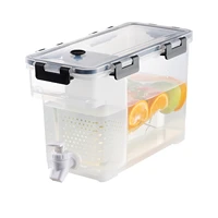 3 5 litre fruit juice dispenser with faucet fruit infuser iced beverage dispenser with spigot chilled drinks container for