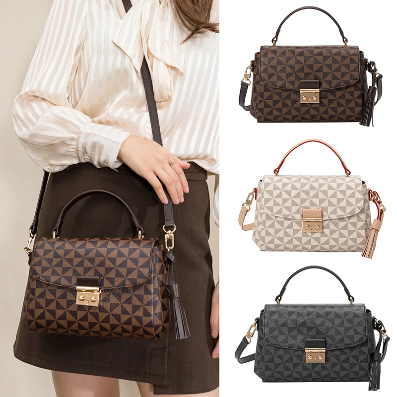 

Luxury Fashion New Printed Color Matching Clutch Shoulder Bag Lady Bag Popular Tote Handbags One-Shoulder Hand Bags