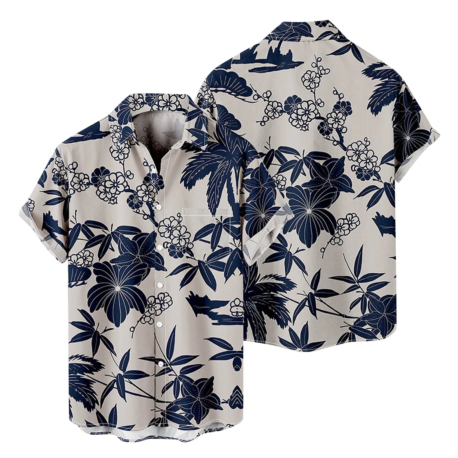

Mens Large Shirt Mens Fashion And Leisure 3D Digital Printing Buckle Lapel Short Sleeve Shirt Top Men Casual Tee T Shirt