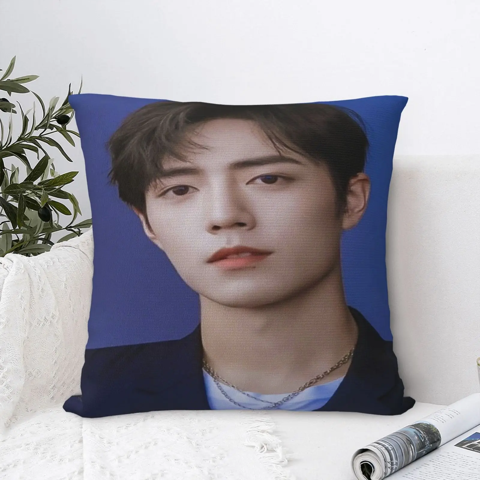 

Xiao Zhan 2 Pillow Case Sofa Body Pillow Decorative Pillow Case With Zipper Body Pillow Ornamental Pillows For Living Room Bed