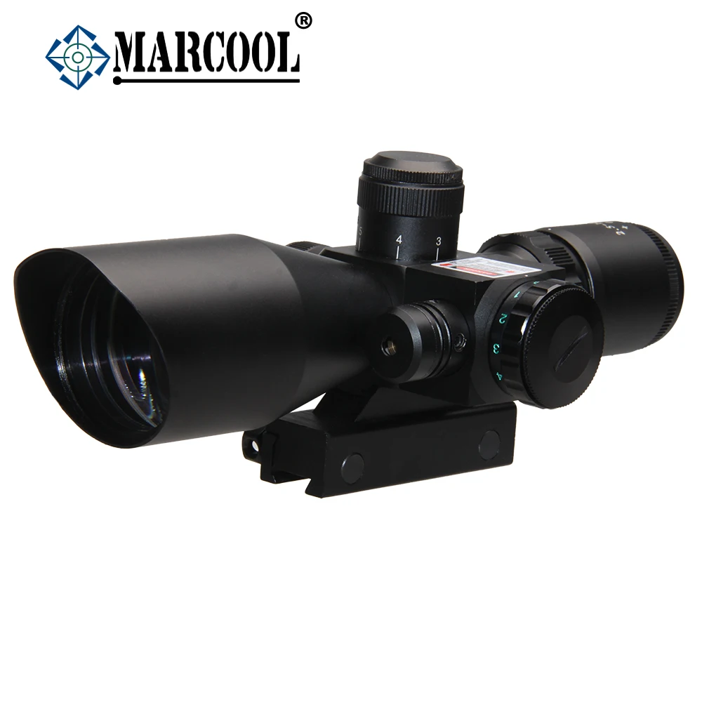 

2.5-10X40 Infrared night vision scope for hunting, Laser red dot sight scope
