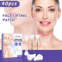 40pcs face lifting patches invisible anti wrinkle stickers prevent sagging skin v shaped lift facial line up chin adhesive tapes