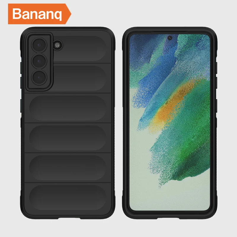 

Bananq Silicone Phantom Shield Shockproof Case For Samsung S21 S22 S23 FE Plus Invisible Airbag Cover For Galaxy Note 20 Ultra