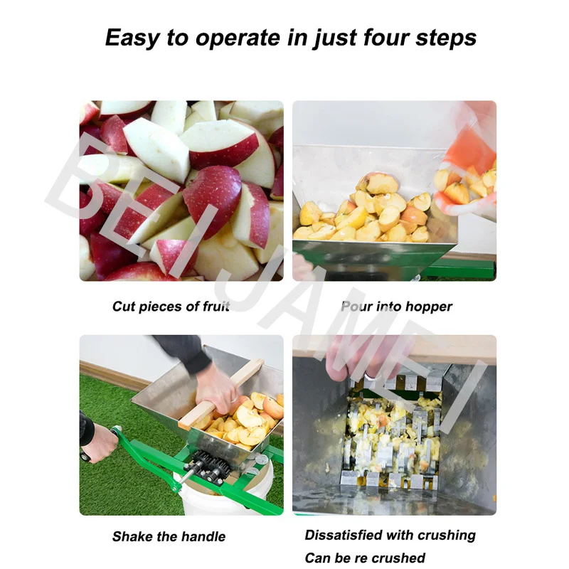 7л мельница для винограда и яблок большой маховик ручная работа из нержавеющей