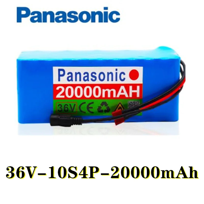 

Аккумуляторная батарея Panasonic 2022, 36 В, 10S4P, 36 В, 20 Ач, 500 Вт, аккумулятор высокой мощности 20000 мАч, зарядное устройство для электровелосипеда, BMS