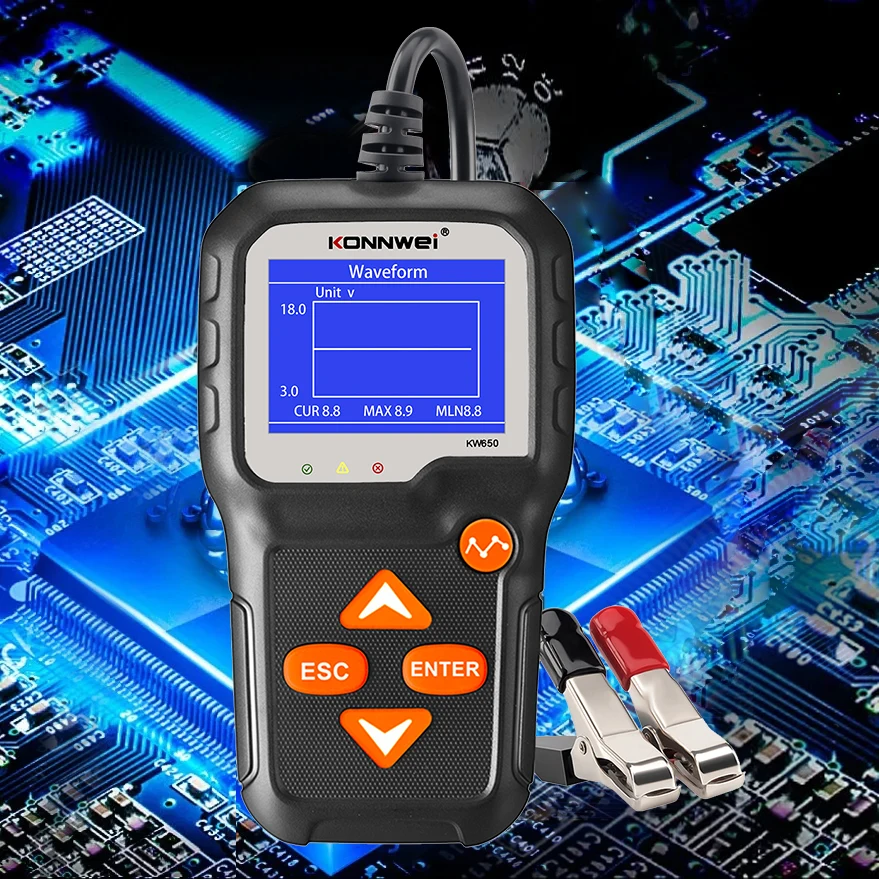 тестер аккумуляторных батарей kw650. тестер акб konnwei kw650. тестер konnwei kw650 для автомобильных аккумуляторов. тестер акб konnwei kw650 12в/6в. тестер аккумуляторных батарей konnwei kw650.