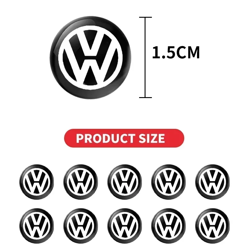 2/5/10 PCS Car Door Lock Keyhole Protector Stickers For Volkswagen VW Jetta Polo T4 T5 T6 Sharan Touareg Gol T-Cross Touran