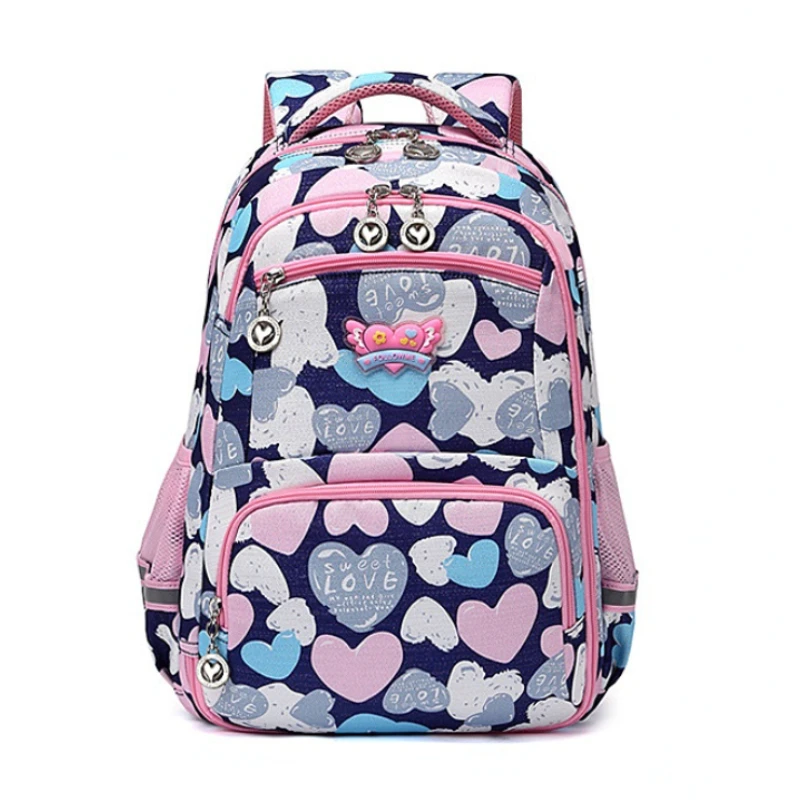 Multifunctional Student Girls Schoolbag Love Print Student Backpack 1-6 Grade Children's Backpack Kids Backpack Love Prints 2023